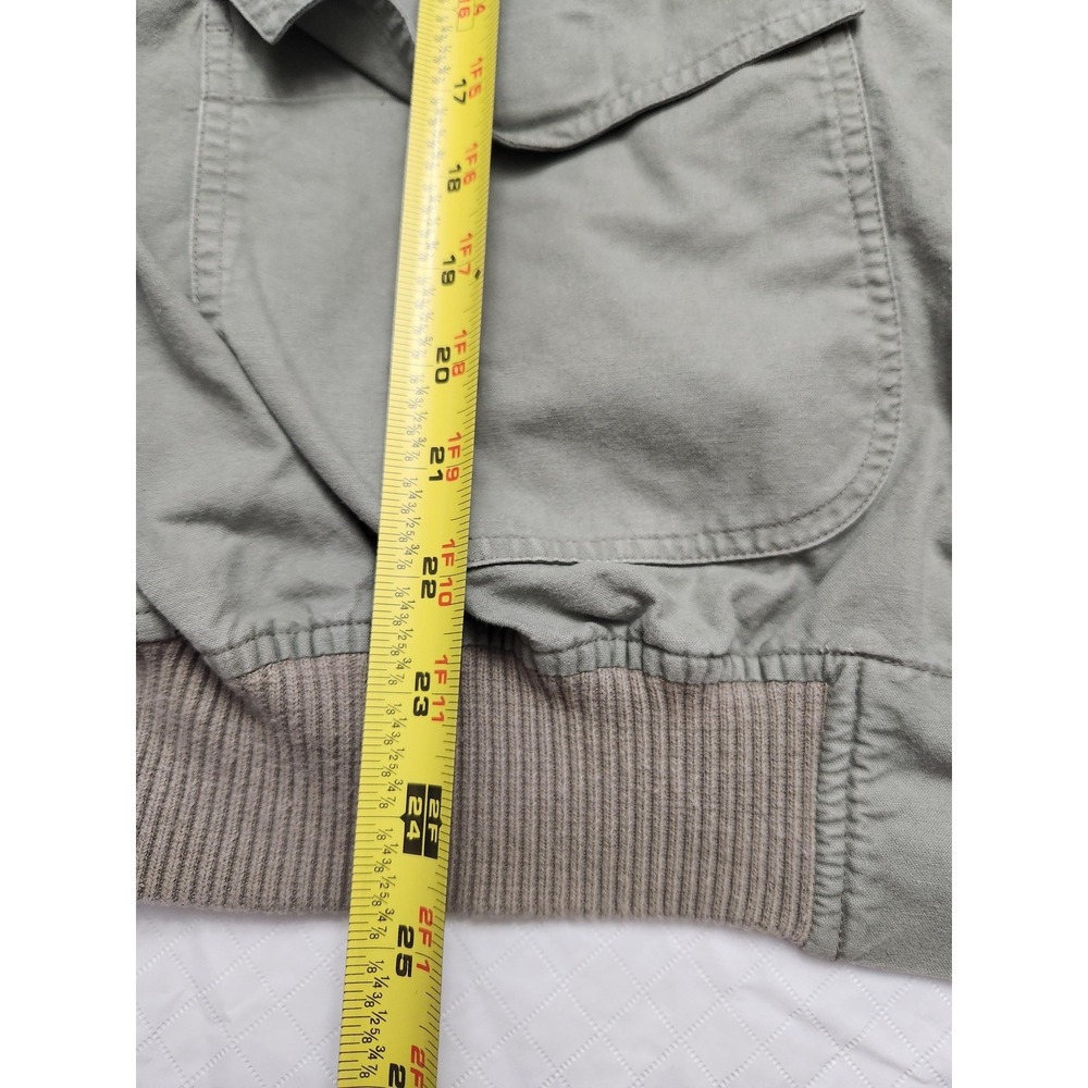 Vintage Banana Republic Jacket Mens Large Green Hooded Canvas Military Field - Picture 6 of 13